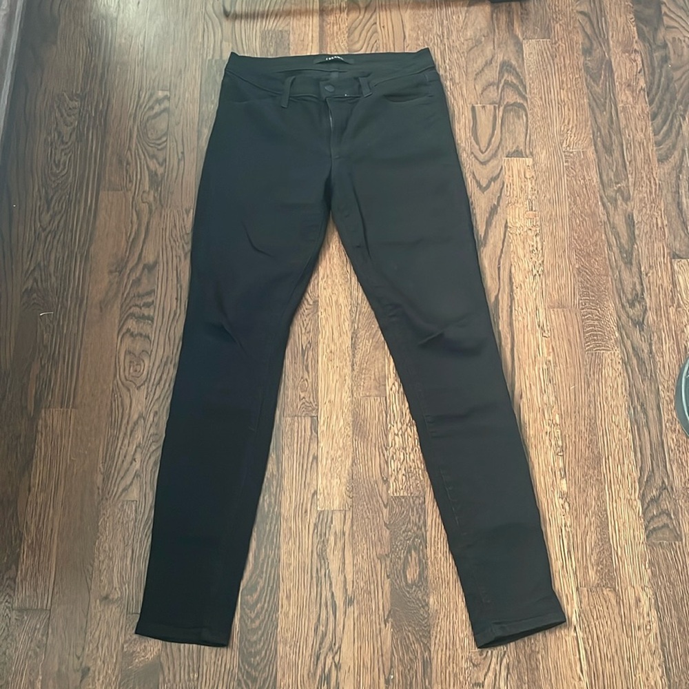J brand black super skinny jeans pants leggings, size 27